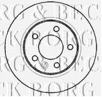 - Диск Гальмівний (2 шт) BORG & BECK bbd4387