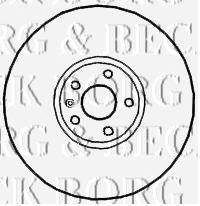Тормозные диски крашеные BORG & BECK bbd4673