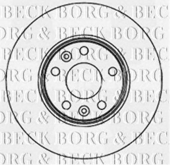 Купить Диск Тормозной (2 шт) Renault Kangoo BORG & BECK bbd5163 (фото1) подбор по VIN коду, цена 3137 грн.