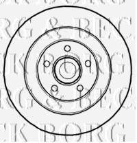 Гальмівні диски з підшипником BORG & BECK bbd5839s