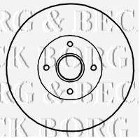 Купить Тормозные диски с подшипником Renault Megane, Scenic BORG & BECK bbd5897s (фото1) подбор по VIN коду, цена 2774 грн.