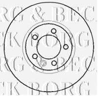 Купить Тормозные диски Volkswagen Transporter, Multivan BORG & BECK bbd5916s (фото1) подбор по VIN коду, цена 1725 грн.
