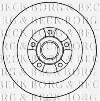 Тормозные диски с подшипником Renault Grand Scenic BORG & BECK bbd5970s