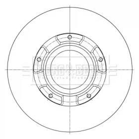 Тормозные диски Ford Transit BORG & BECK bbd6073s