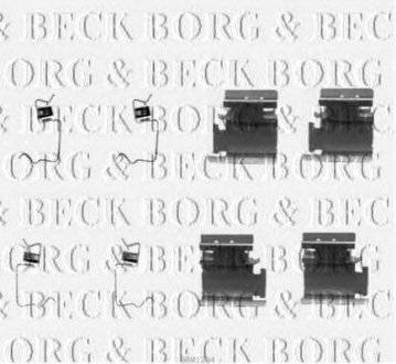 Ремкомплект гальмівних колодок BORG & BECK bbk1204