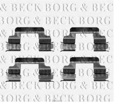 Ремкомплект гальмівних колодок BORG & BECK bbk1263
