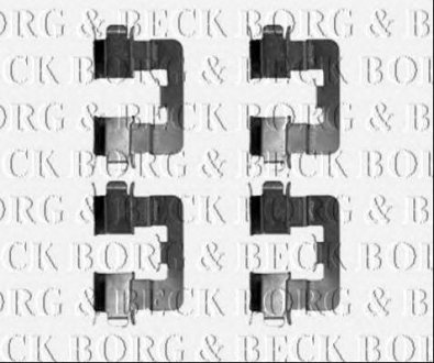 Ремкомплект гальмівних колодок BORG & BECK bbk1294