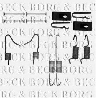 Ремкомплект гальмівних колодок BORG & BECK bbk6167