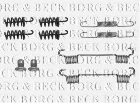 Ремкомплект гальмівних колодок BORG & BECK bbk6284