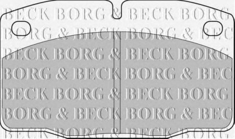 Гальмівні колодки до дисків BORG & BECK bbp1117