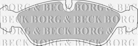 - Гальмівні колодки до дисків BORG & BECK bbp1423