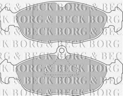 - Гальмівні колодки до дисків BORG & BECK bbp1424