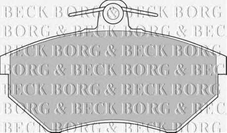 - Гальмівні колодки до дисків BORG & BECK bbp1427