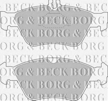 - Гальмівні колодки до дисків BORG & BECK bbp1454