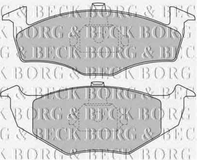 Тормозные колодки дисковые BORG & BECK bbp1471