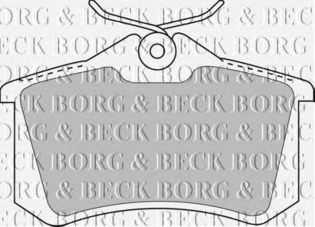 Тормозные колодки дисковые BORG & BECK bbp1512