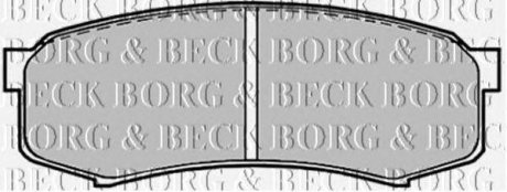 Тормозные колодки дисковые BORG & BECK bbp1514