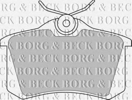 Тормозные колодки BORG & BECK bbp1542