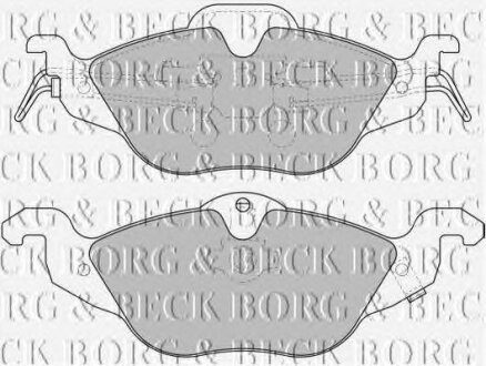 - Гальмівні колодки до дисків BORG & BECK bbp1563
