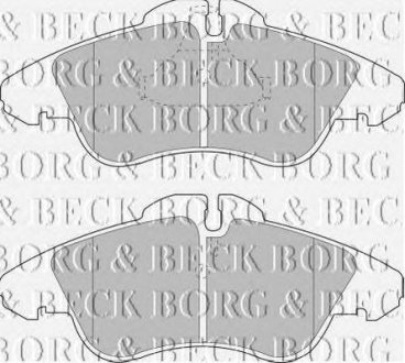 Тормозные колодки дисковые BORG & BECK bbp1588