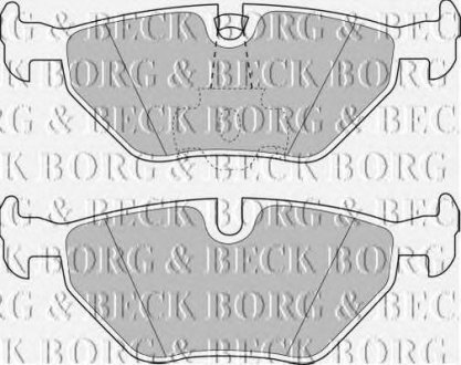 Тормозные колодки BORG & BECK bbp1591