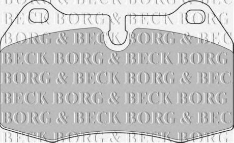 Тормозные колодки дисковые BORG & BECK bbp1596