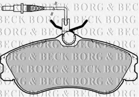- Гальмівні колодки до дисків BORG & BECK bbp1601