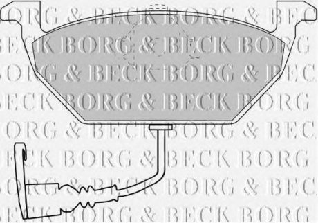 - Тормозные колодки для дисков BORG & BECK bbp1617