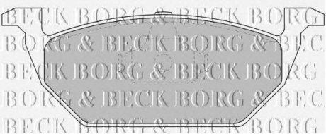 Тормозные колодки BORG & BECK bbp1618