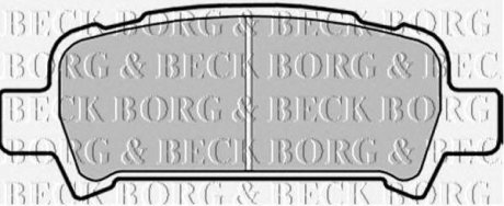 Тормозные колодки дисковые BORG & BECK bbp1705