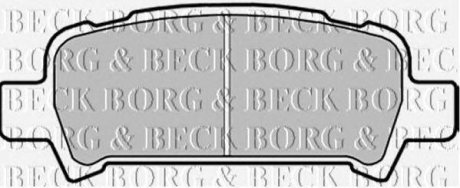 ГАЛЬМІВНІ КОЛОДКИ ДИСКОВІ BORG & BECK bbp1705