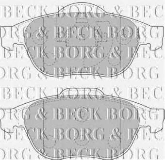 Тормозные колодки дисковые BORG & BECK bbp1731