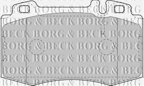 - Гальмівні колодки до дисків BORG & BECK bbp1756