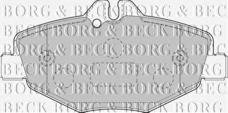- Гальмівні колодки до дисків BORG & BECK bbp1796