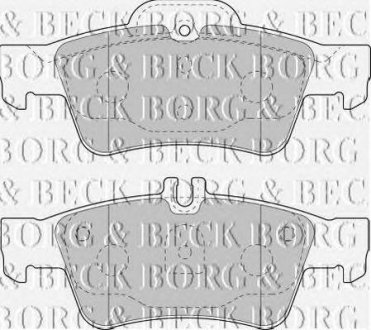 Тормозные колодки BORG & BECK bbp1798