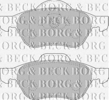 - Гальмівні колодки до дисків BORG & BECK bbp1806