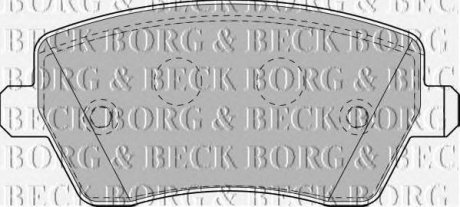 - Тормозные колодки для дисков BORG & BECK bbp1807