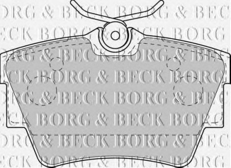 Тормозные колодки дисковые BORG & BECK bbp1813