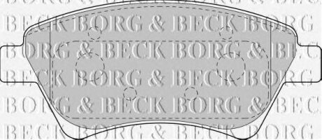 - Гальмівні колодки до дисків BORG & BECK bbp1821
