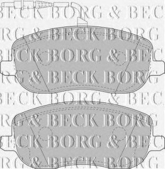 - Гальмівні колодки до дисків BORG & BECK bbp1826