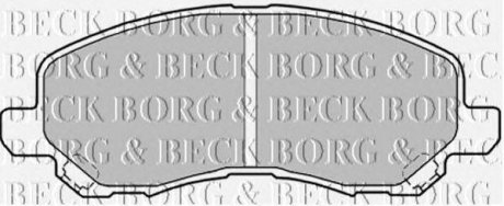 ГАЛЬМІВНІ КОЛОДКИ BORG & BECK bbp1831