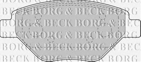 - Гальмівні колодки до дисків BORG & BECK bbp1851