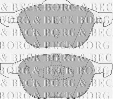 Тормозные колодки дисковые BORG & BECK bbp1864