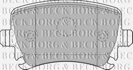 Тормозные колодки BORG & BECK bbp1877