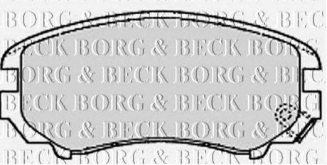 ГАЛЬМІВНІ КОЛОДКИ ДИСКОВІ BORG & BECK bbp1884