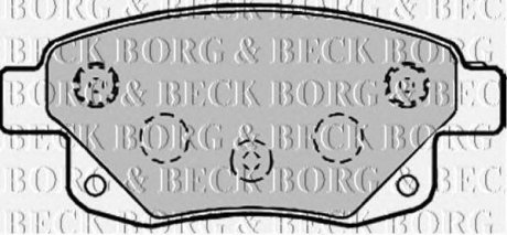 Тормозные колодки BORG & BECK bbp1966