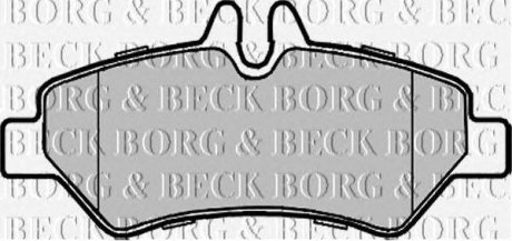 Тормозные колодки BORG & BECK bbp1975