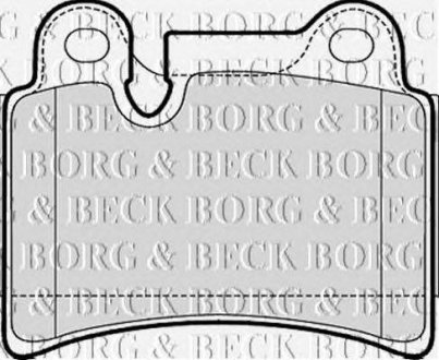 ГАЛЬМІВНІ КОЛОДКИ ДИСКОВІ BORG & BECK bbp2053