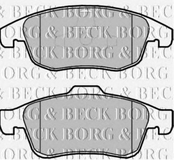 Тормозные колодки дисковые Citroen C4, Peugeot 5008, Citroen DS4, Berlingo, Peugeot Partner, Citroen DS5 BORG & BECK bbp2069 (фото1)