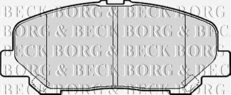 - Гальмівні колодки до дисків BORG & BECK bbp2082